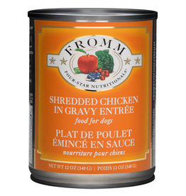 Fromm Family Pet Food FROMM DOG FOUR-STAR NUTRITIONALS SHREDDED CHICKEN IN GRAVY ENTRÉE 12.2OZ