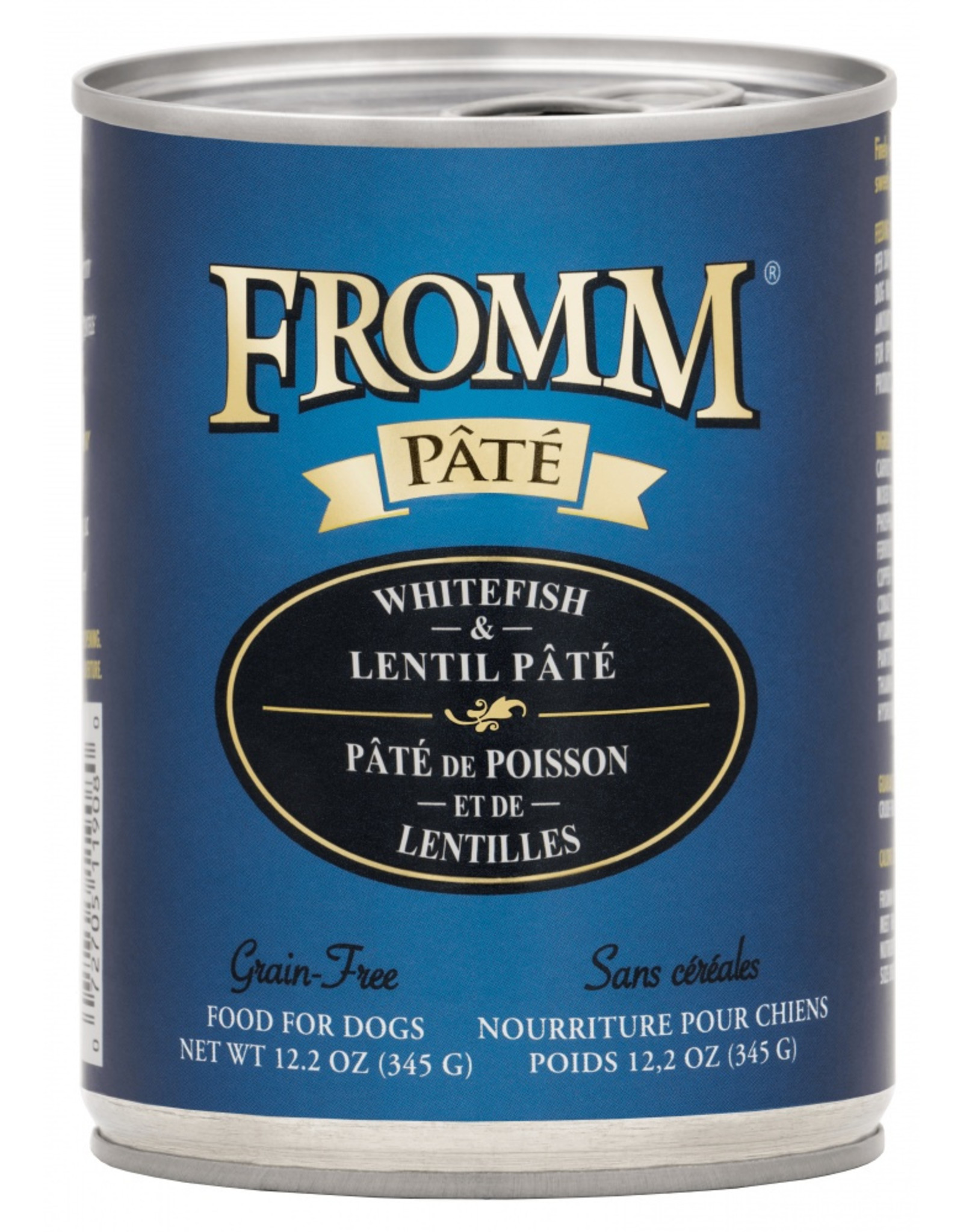 Fromm Family Pet Food FROMM DOG WHITEFISH & LENTIL PÂTÉ 12.2OZ