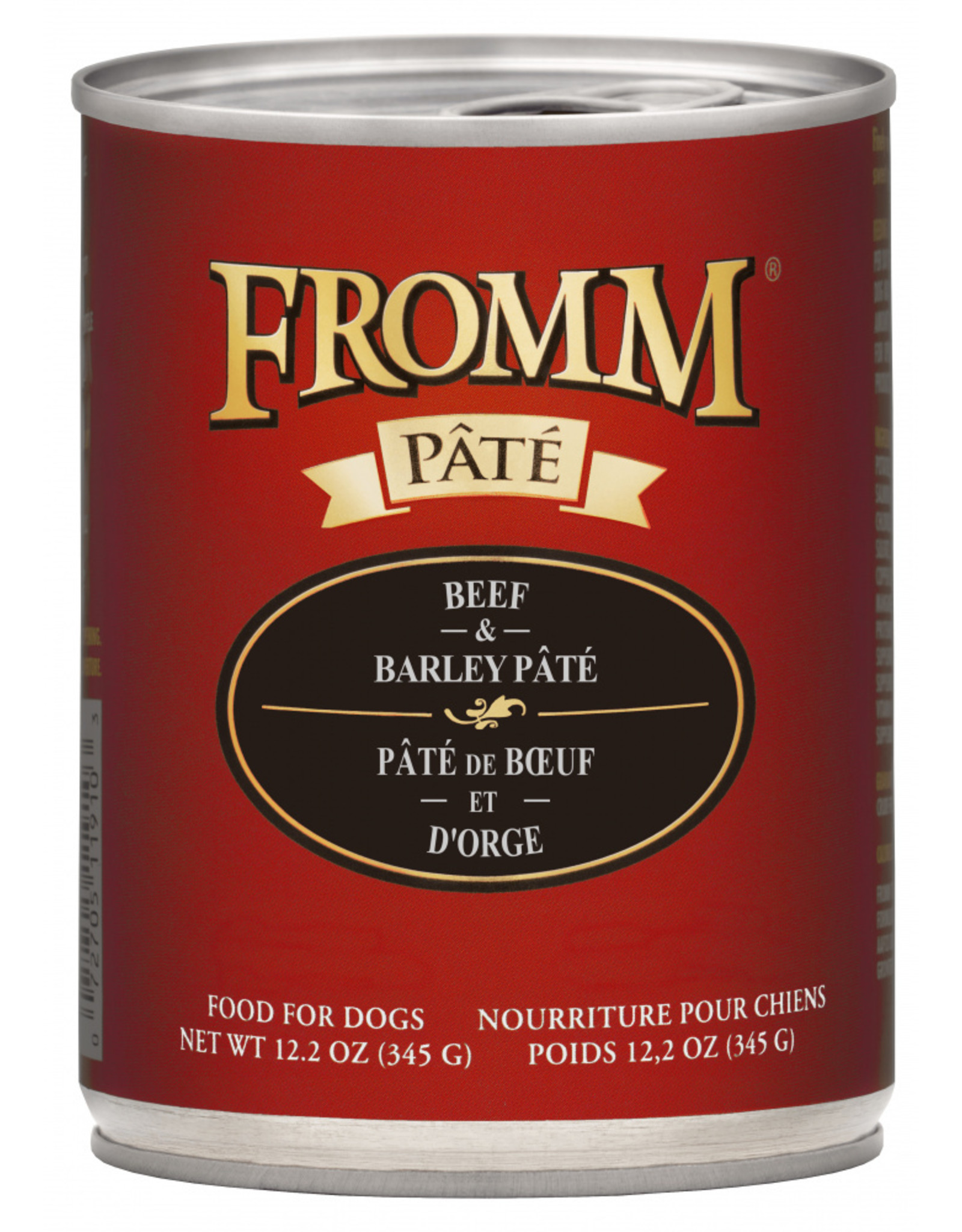 Fromm Family Pet Food FROMM DOG BEEF & BARLEY PÂTÉ 12.2OZ