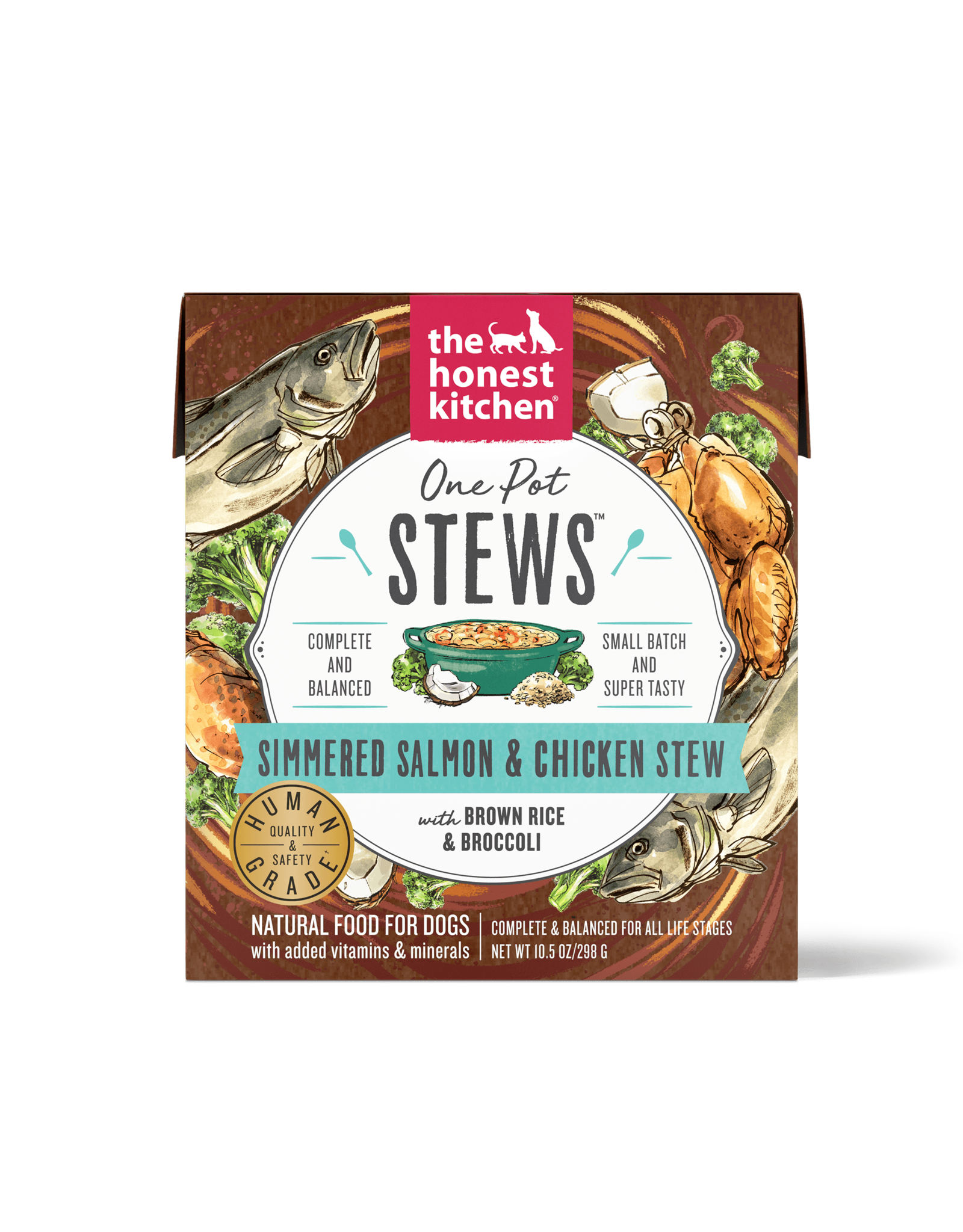 The Honest Kitchen THE HONEST KITCHEN ONE POT STEWS SIMMERED SALMON & CHICKEN STEW 10.5OZ