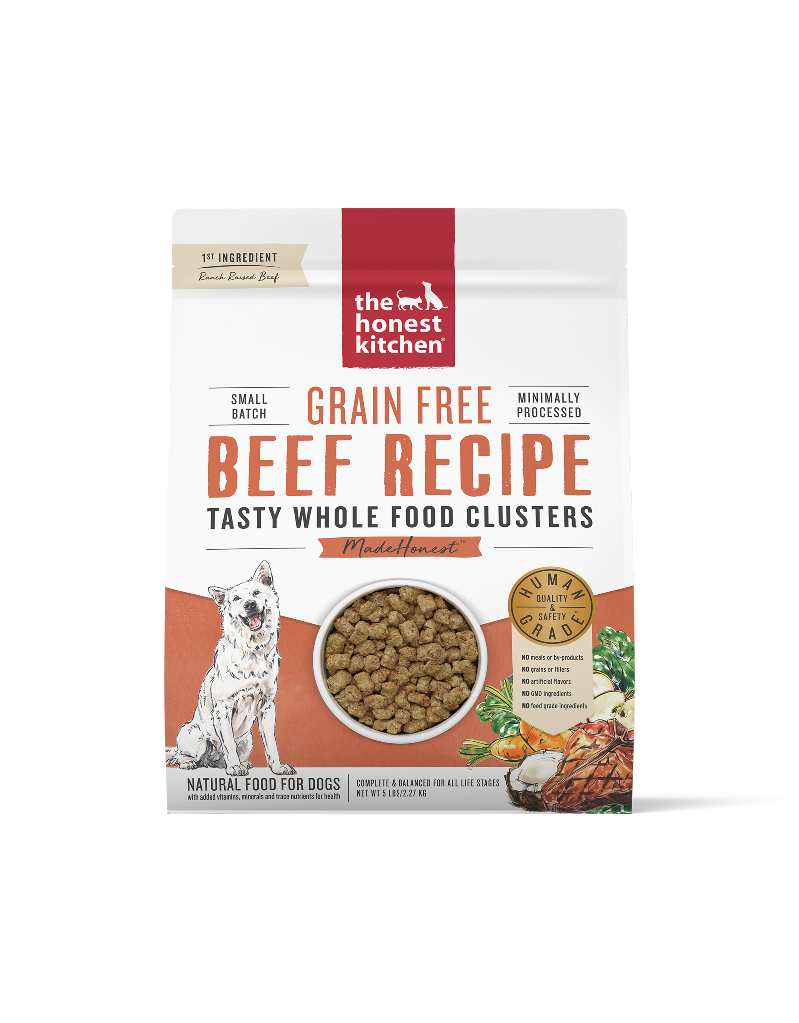 The Honest Kitchen THE HONEST KITCHEN WHOLE FOOD CLUSTERS FOR DOGS GRAIN FREE BEEF RECIPE