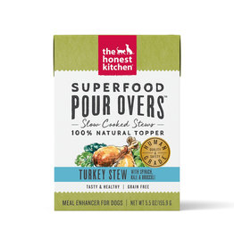 The Honest Kitchen THE HONEST KITCHEN SUPERFOOD POUR OVERS TURKEY STEW WITH SPINACH, KALE & BROCCOLI 5.5OZ