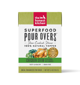 The Honest Kitchen THE HONEST KITCHEN SUPERFOOD POUR OVERS CHICKEN STEW WITH SPINACH, KALE & BROCCOLI 5.5OZ