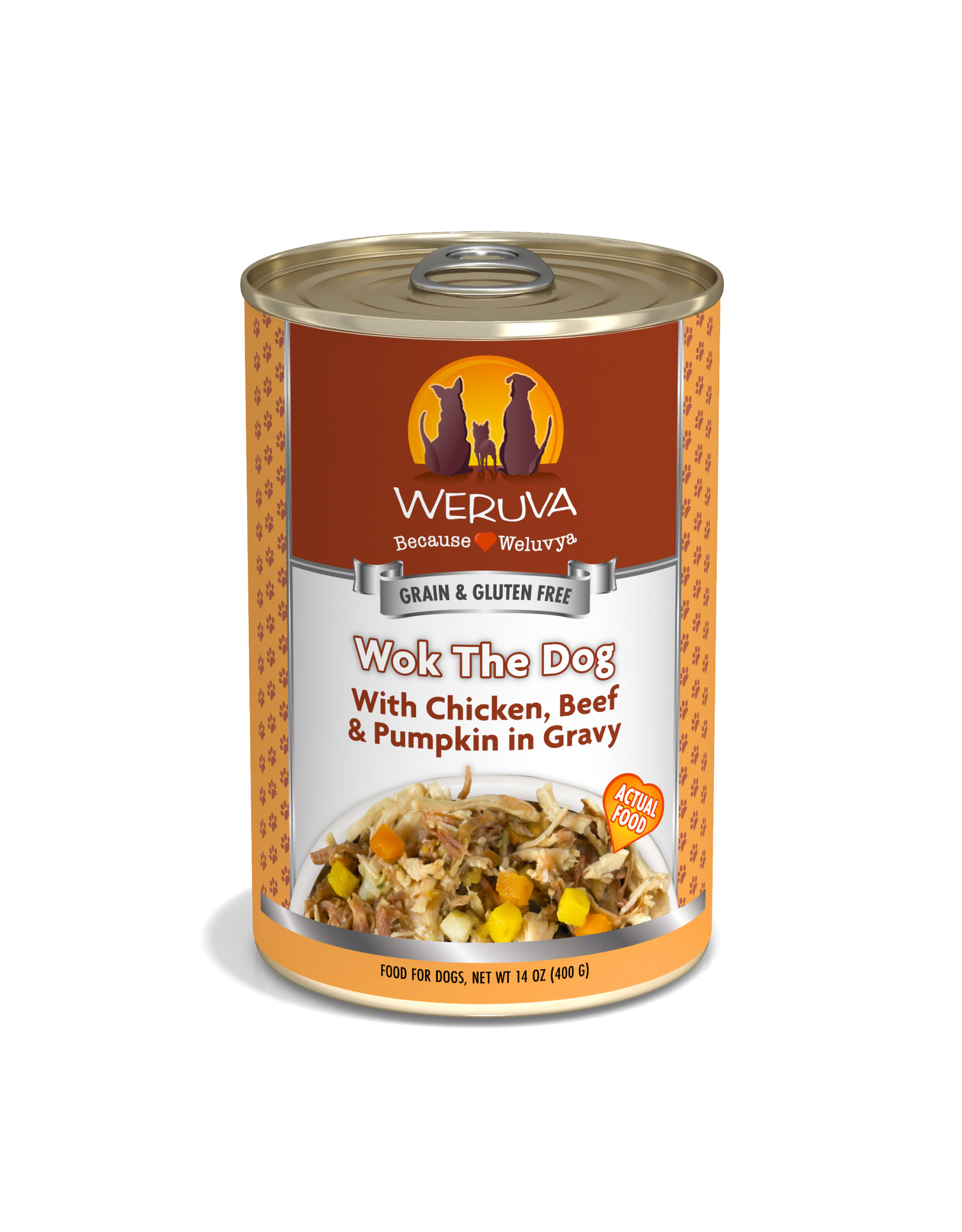 Weruva WERUVA DOG WOK THE DOG WITH CHICKEN, BEEF & PUMPKIN IN GRAVY