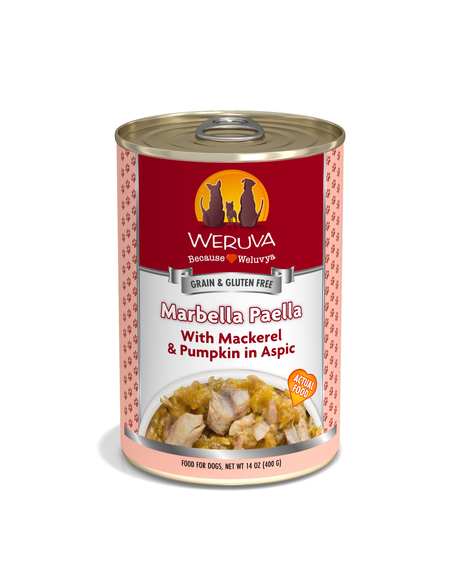 Weruva WERUVA DOG MARBELLA PAELLA WITH MACKEREL & PUMPKIN IN ASPIC