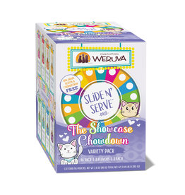 Weruva WERUVA CAT SLIDE N' SERVE PATÉ THE SHOWCASE CHOWDOWN VARIETY PACK 2.8OZ CASE OF 16