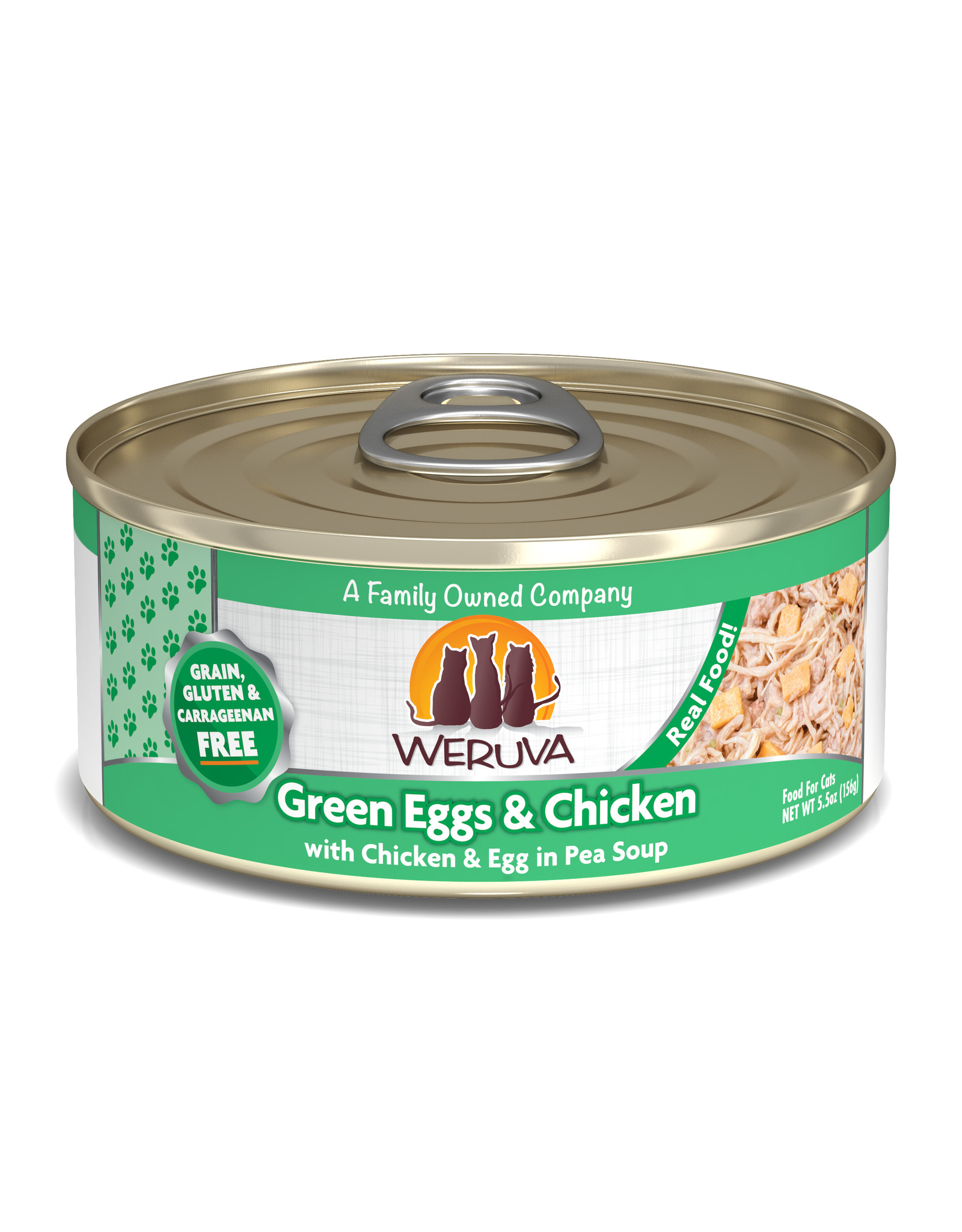 Weruva WERUVA CAT GREEN EGGS & CHICKEN WITH CHICKEN & EGG IN PEA SOUP