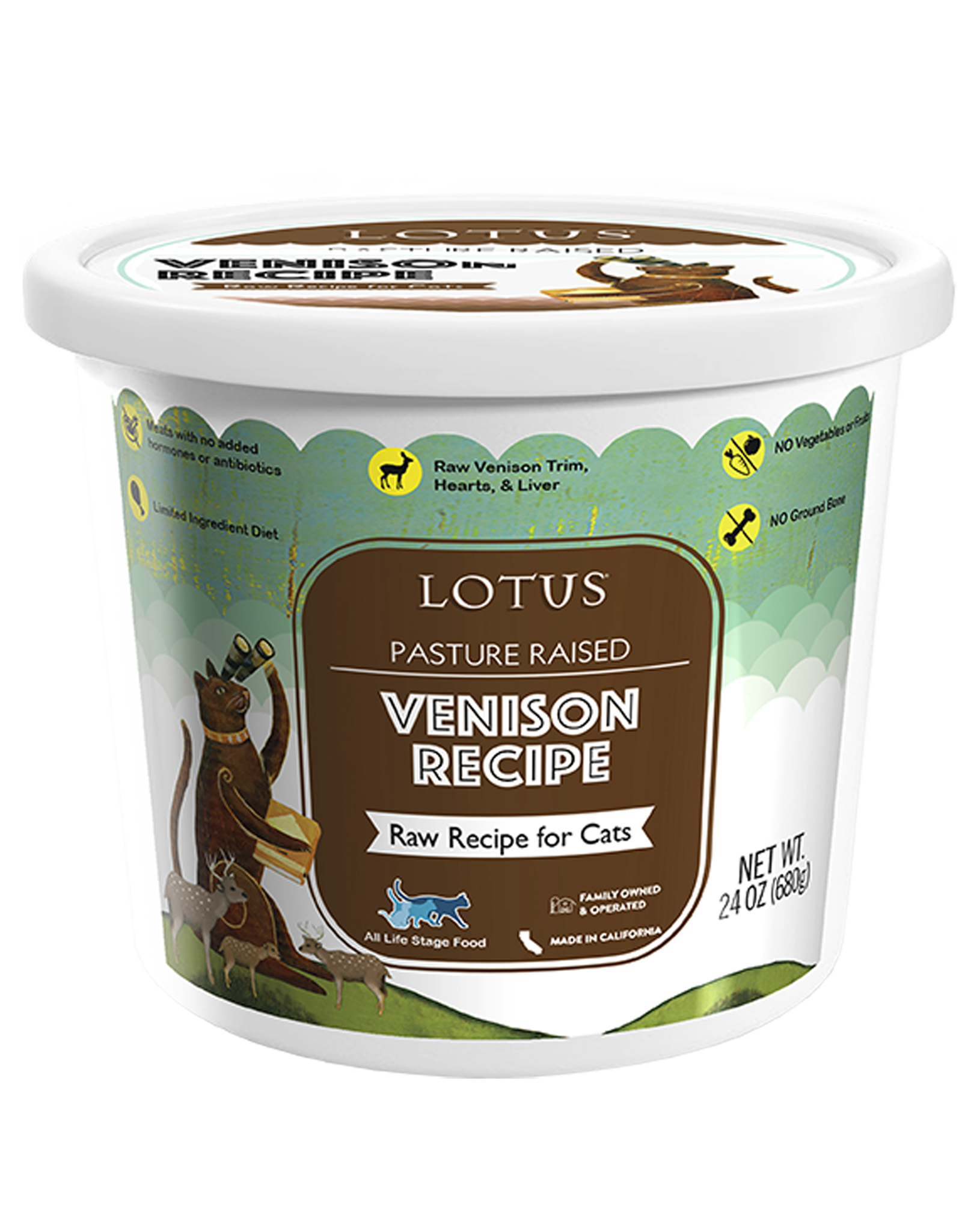 Lotus Pet Foods LOTUS CAT RAW VENISON RECIPE