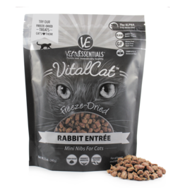 Vital Essentials VITAL CAT FREEZE-DRIED MINI NIBS RABBIT ENTRÉE 12OZ