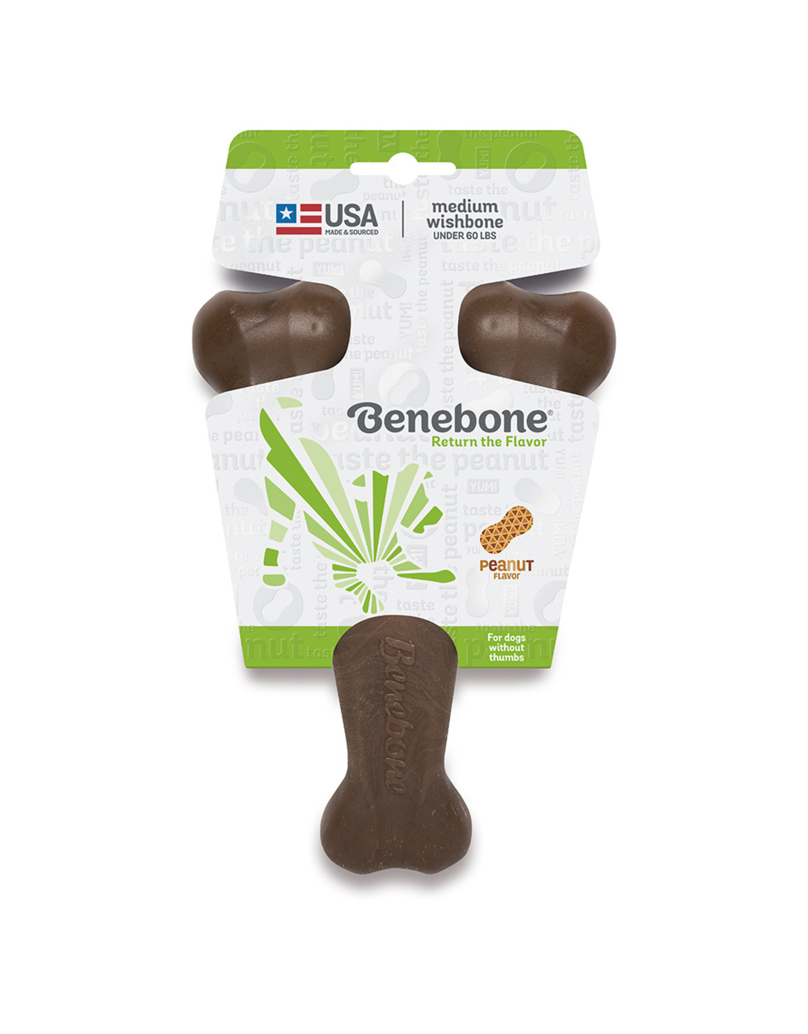 Benebone BENEBONE PEANUT WISHBONE CHEW TOY