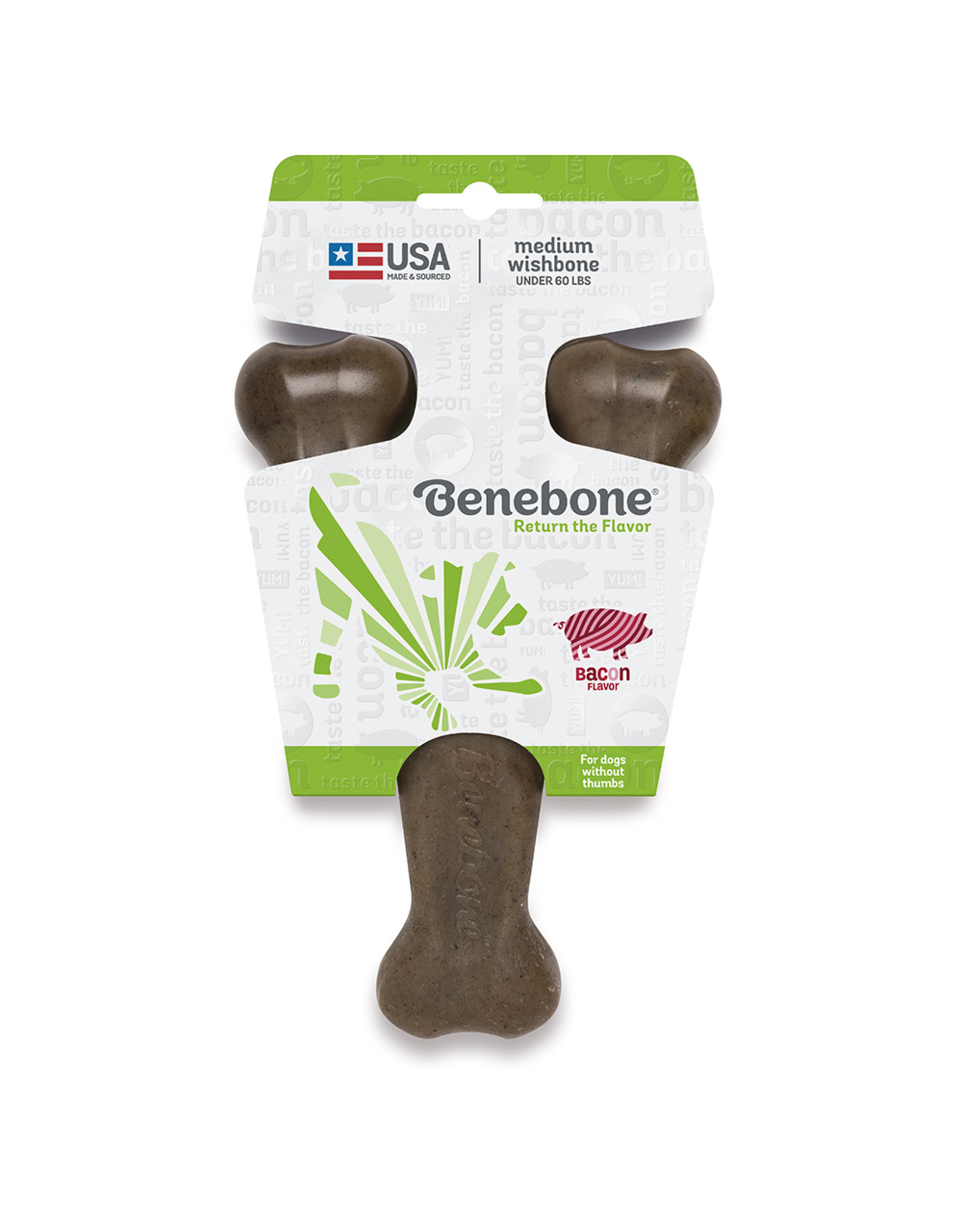 Benebone BENEBONE BACON WISHBONE CHEW TOY