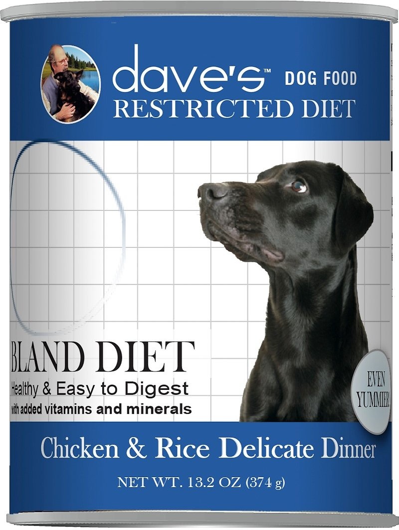 DAVE'S DOG RESTRICTED DIET BLAND CHICKEN & RICE DELICATE DINNER