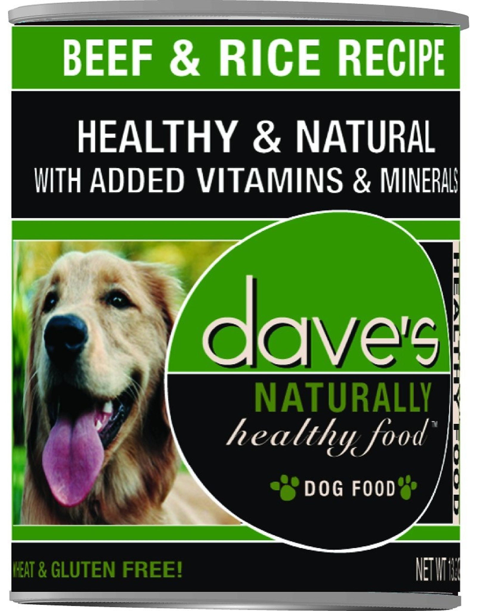 Dave's Pet Food DAVE’S DOG NATURALLY HEALTHY FOOD BEEF & RICE