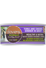 Dave's Pet Food DAVE'S CAT NATURALLY HEALTHY FOOD TUNA AND CHICKEN DINNER IN GRAVY 5.5OZ