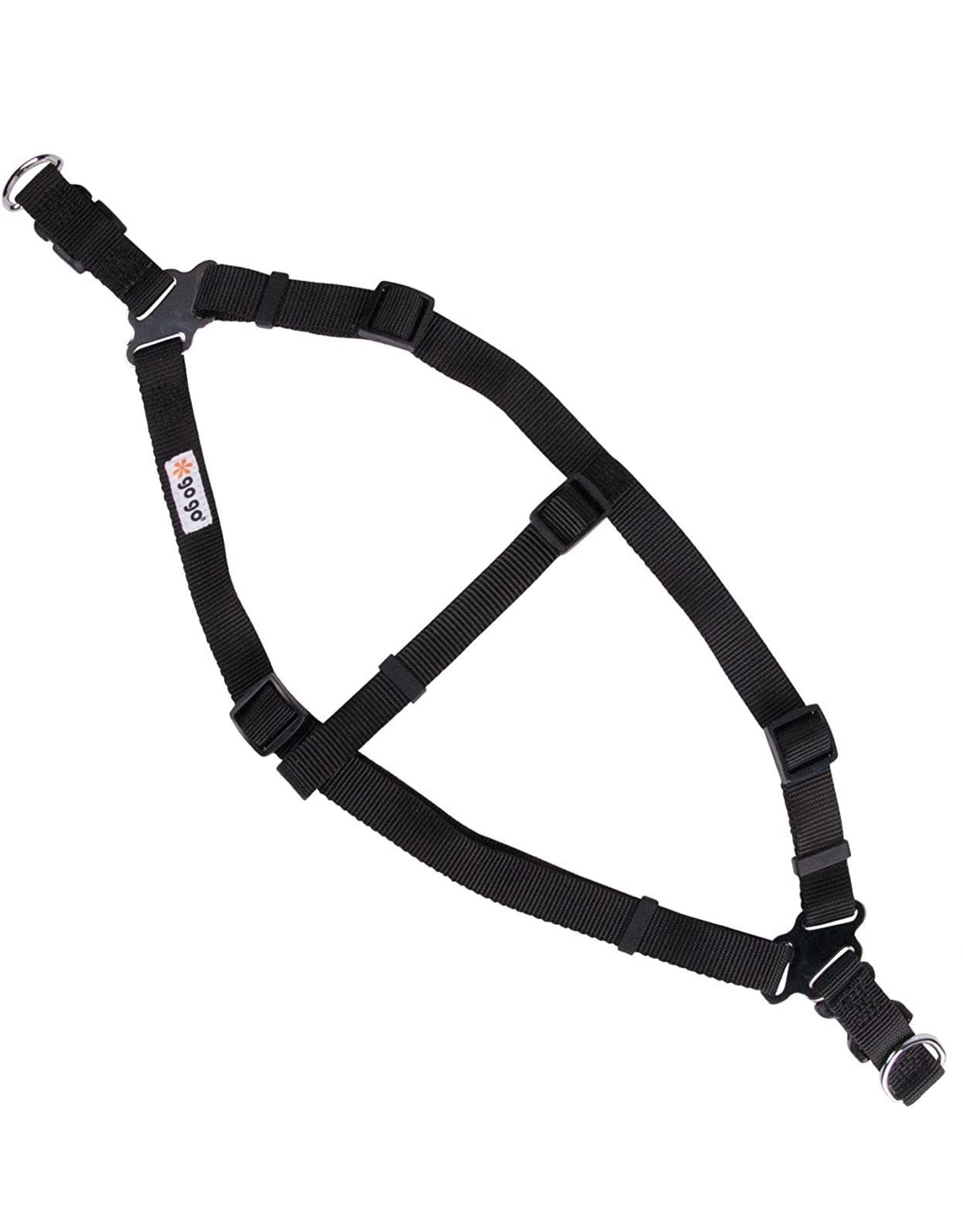 GoGo Pet Products GOGO BLACK NYLON COMFY HARNESS FOR DOGS