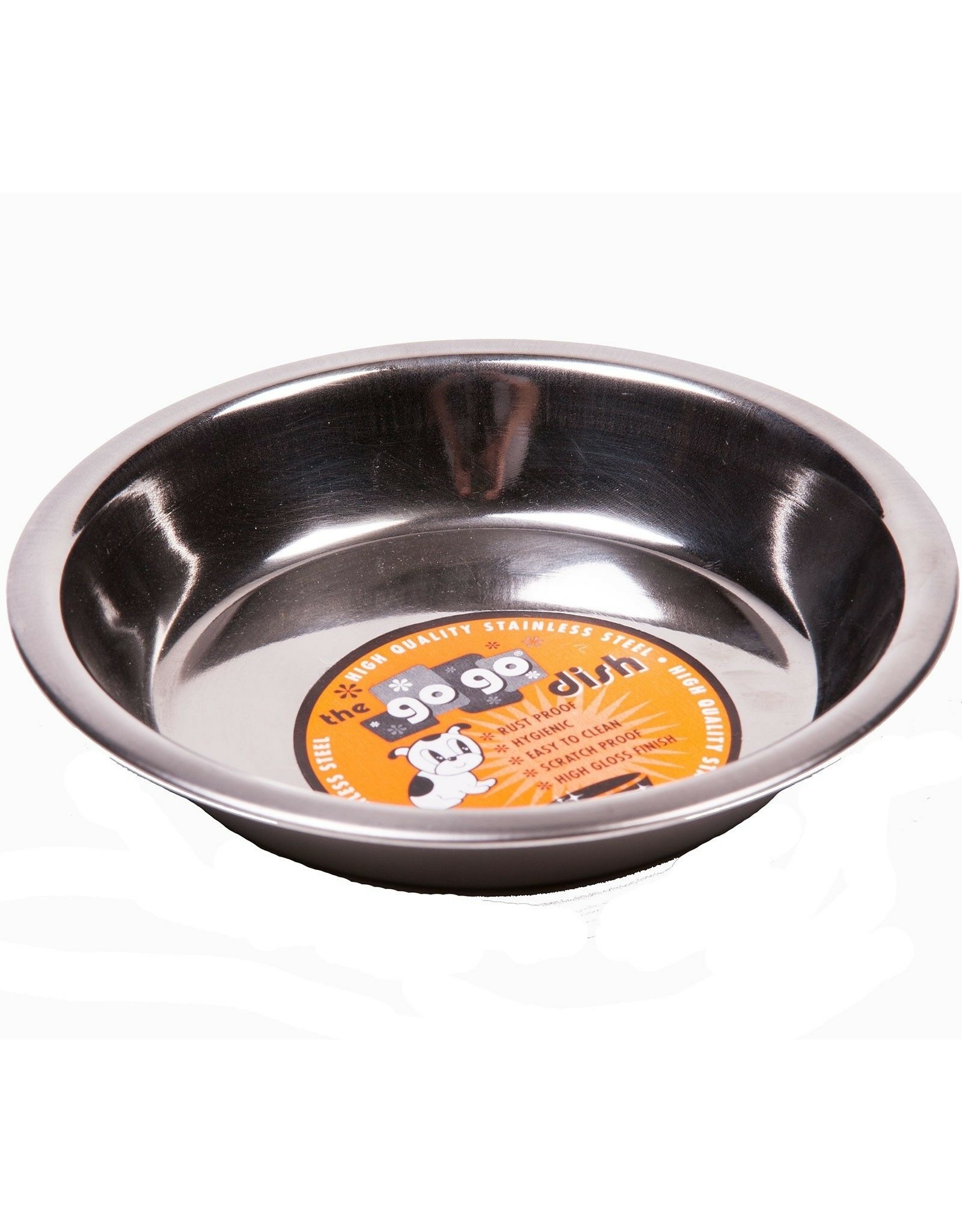 GoGo Pet Products GOGO STAINLESS STEEL CAT BOWL 6OZ