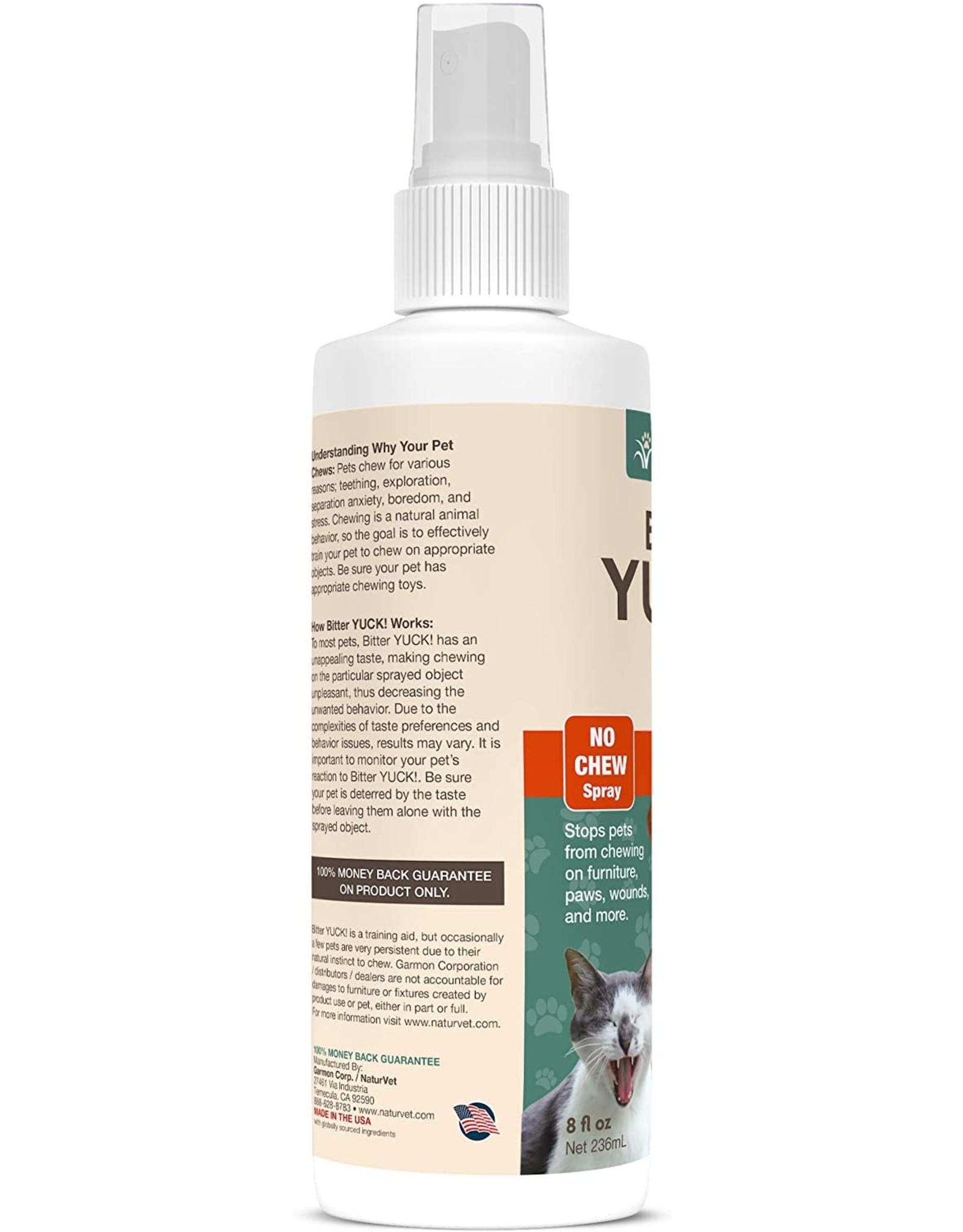 NaturVet NATURVET BITTER YUCK SPRAY 8OZ