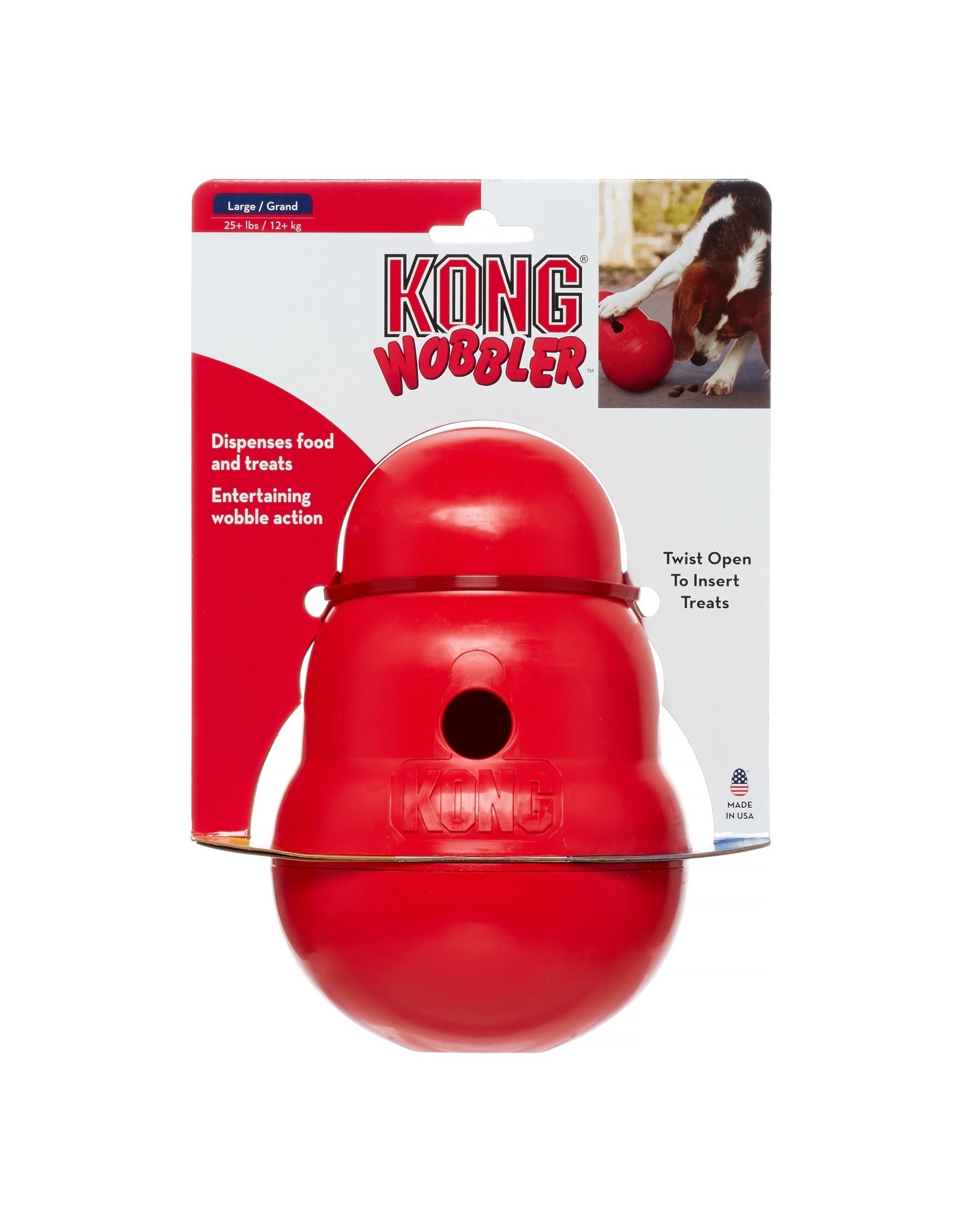 Kong Wobbler Dog Toy Red Large