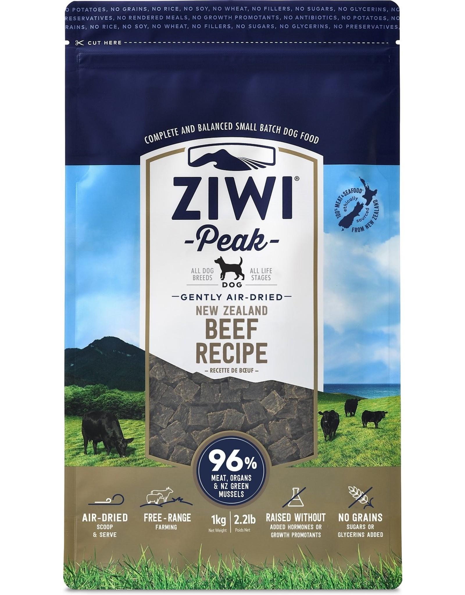 Ziwi Peak ZIWI PEAK DOG GENTLY AIR-DRIED NEW ZEALAND BEEF RECIPE