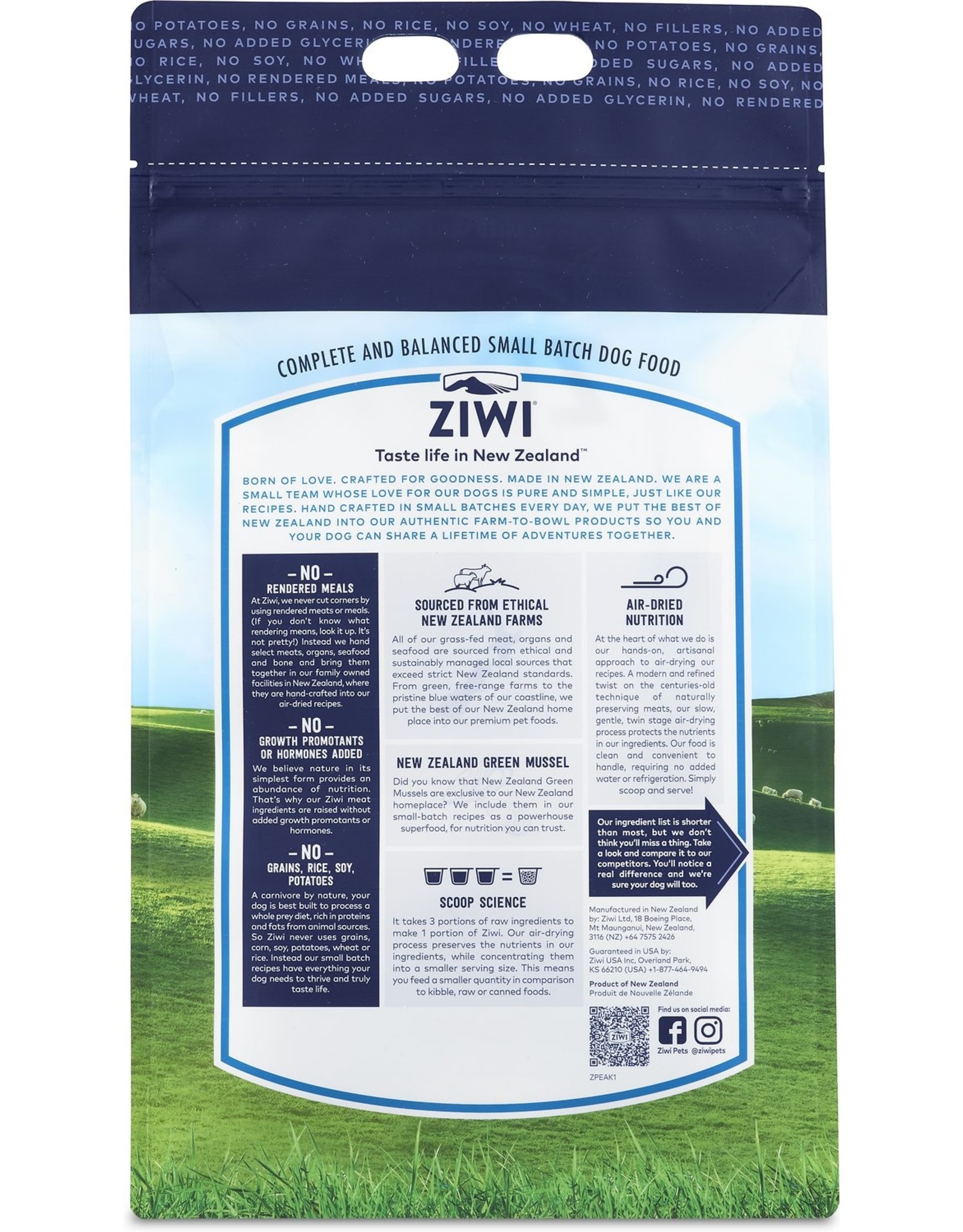 Ziwi Peak ZIWI PEAK DOG GENTLY AIR-DRIED NEW ZEALAND LAMB RECIPE