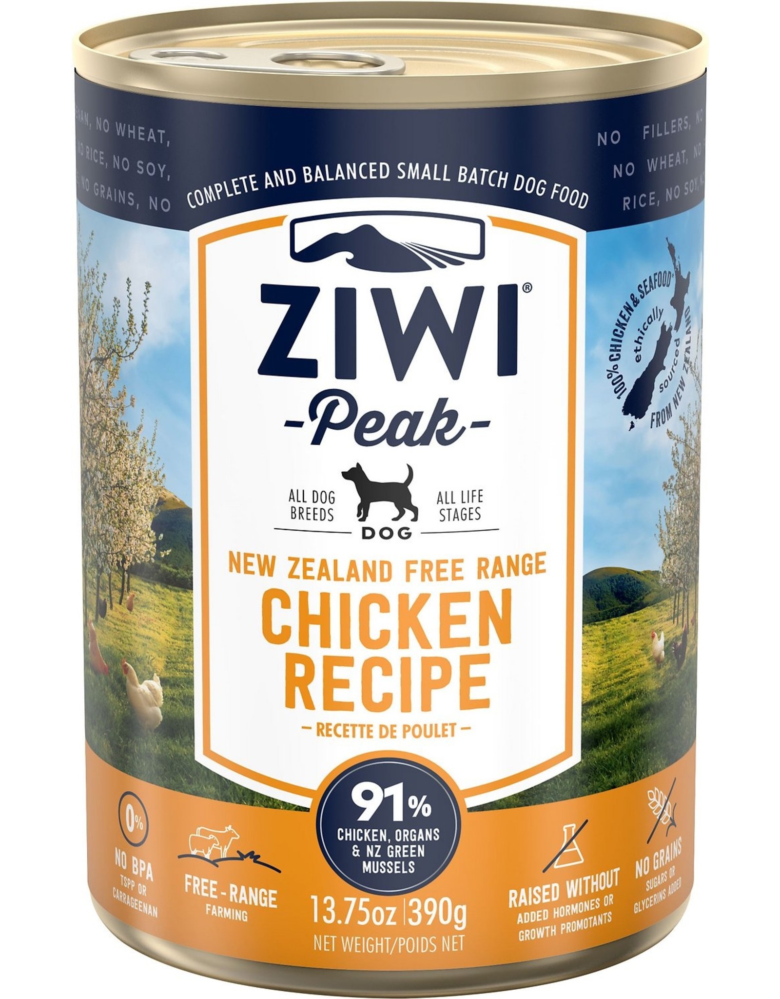 Ziwi Peak ZIWI PEAK DOG NEW ZEALAND FREE RANGE CHICKEN RECIPE 13.75OZ