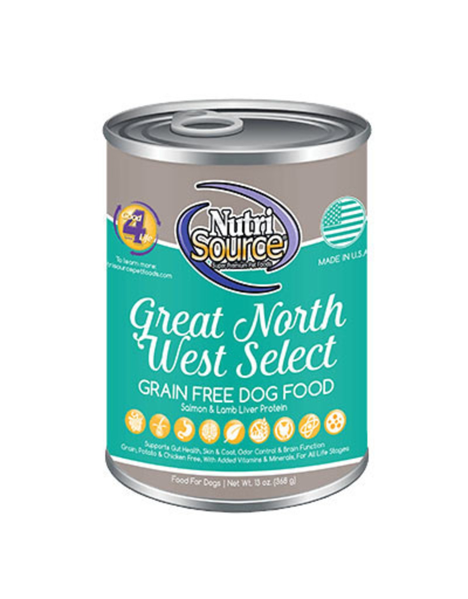 NUTRISOURCE DOG GREAT NORTHWEST SELECT 13OZ - Rosie Bunny Bean Urban