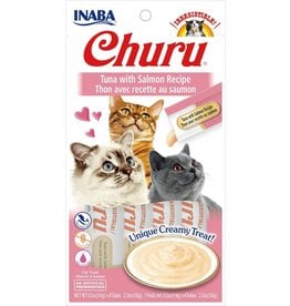 Inaba INABA CAT CHURU PURÉE TUNA WITH SALMON RECIPE 4-COUNT