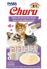 Inaba INABA CAT CHURU PURÉE CHICKEN WITH SHRIMP RECIPE 4-COUNT