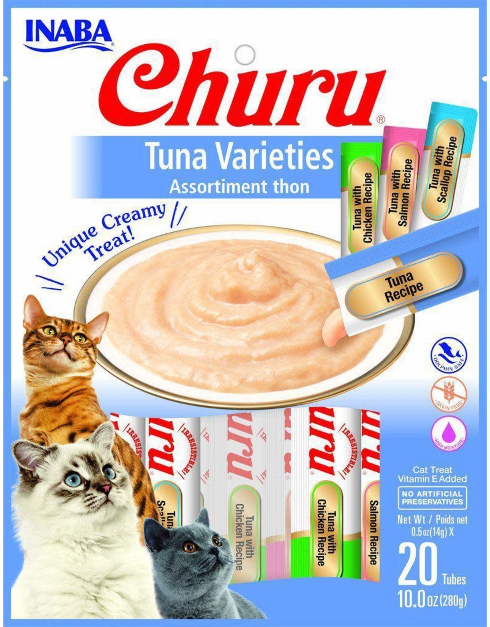 Inaba INABA CAT CHURU PURÉE TUNA VARIETIES PACK 20-COUNT