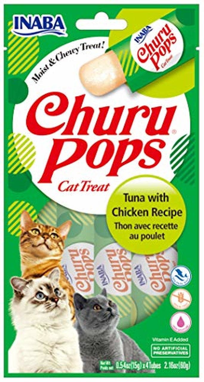 Inaba Churu Pops Tuna with Chicken Recipe Cat Treats Inaba Churu Pops Tuna with Chicken Recipe Cat Treats