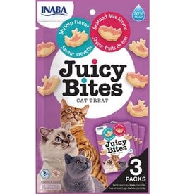 Inaba INABA CAT SHRIMP FLAVOR & SEAFOOD MIX FLAVOR JUICY BITES 3-COUNT