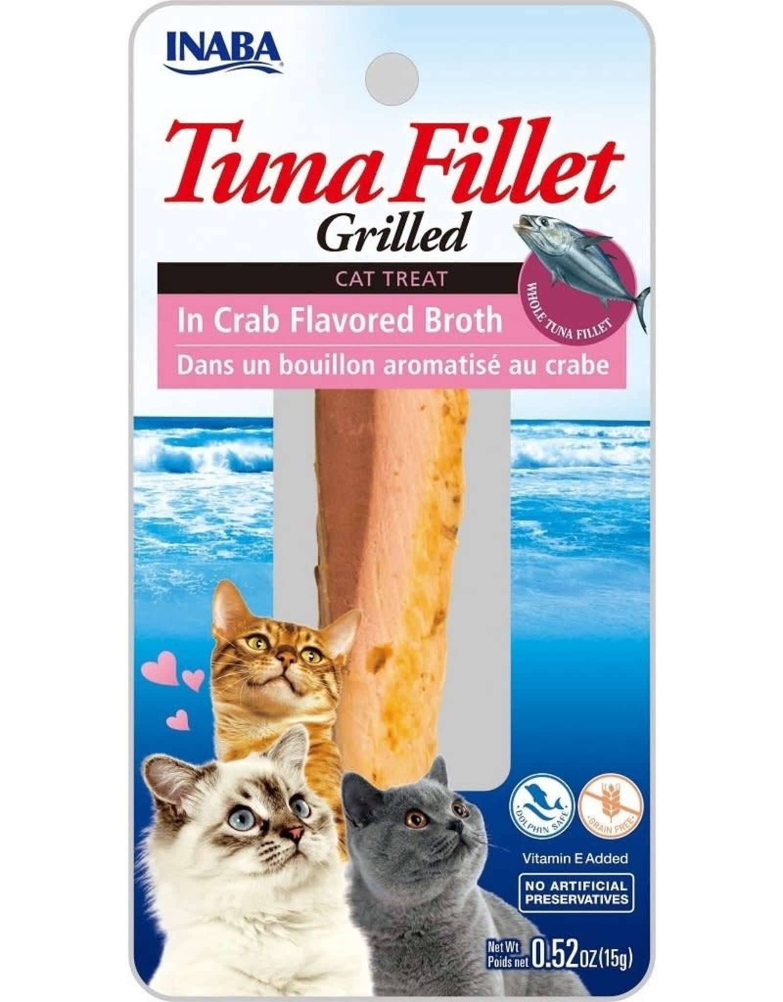 Inaba INABA CAT GRILLED TUNA FILLET IN CRAB FLAVORED BROTH .52OZ