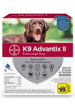 Bayer ADVANTIX II FOR DOGS FLEA & TICK TOPICAL SOLUTION 4 DOSES