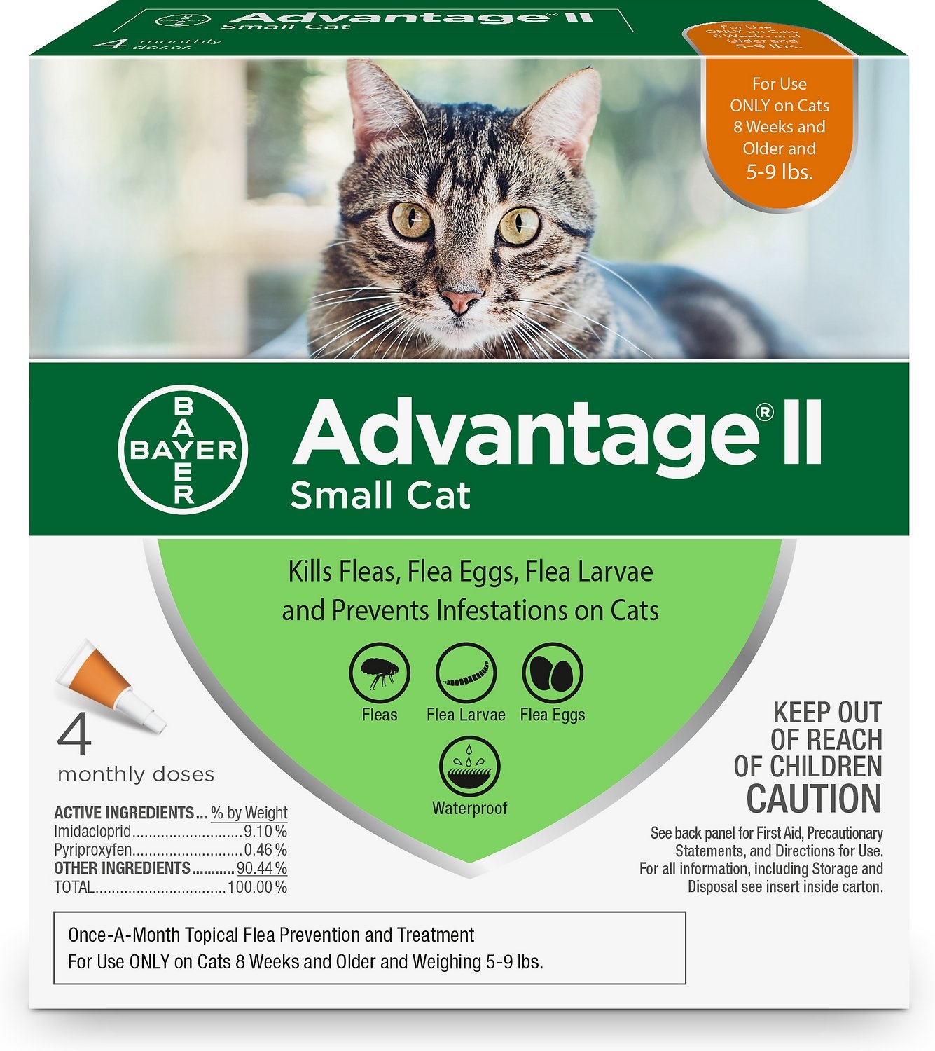 BAYER ADVANTAGE II FOR CATS FLEA TICK TOPICAL SOLUTION