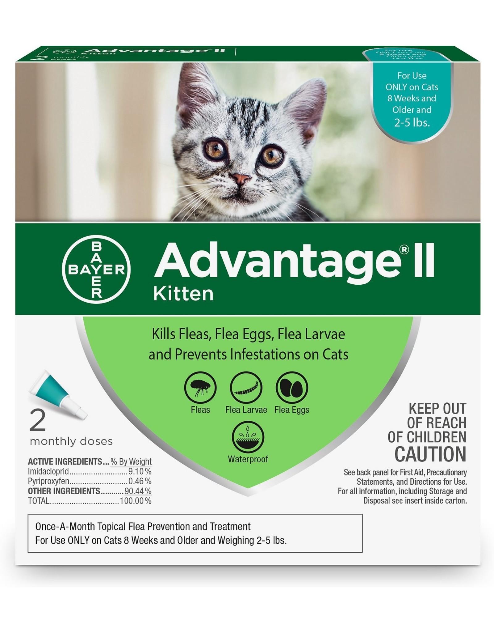 Bayer BAYER ADVANTAGE II FOR CATS FLEA & TICK TOPICAL SOLUTION