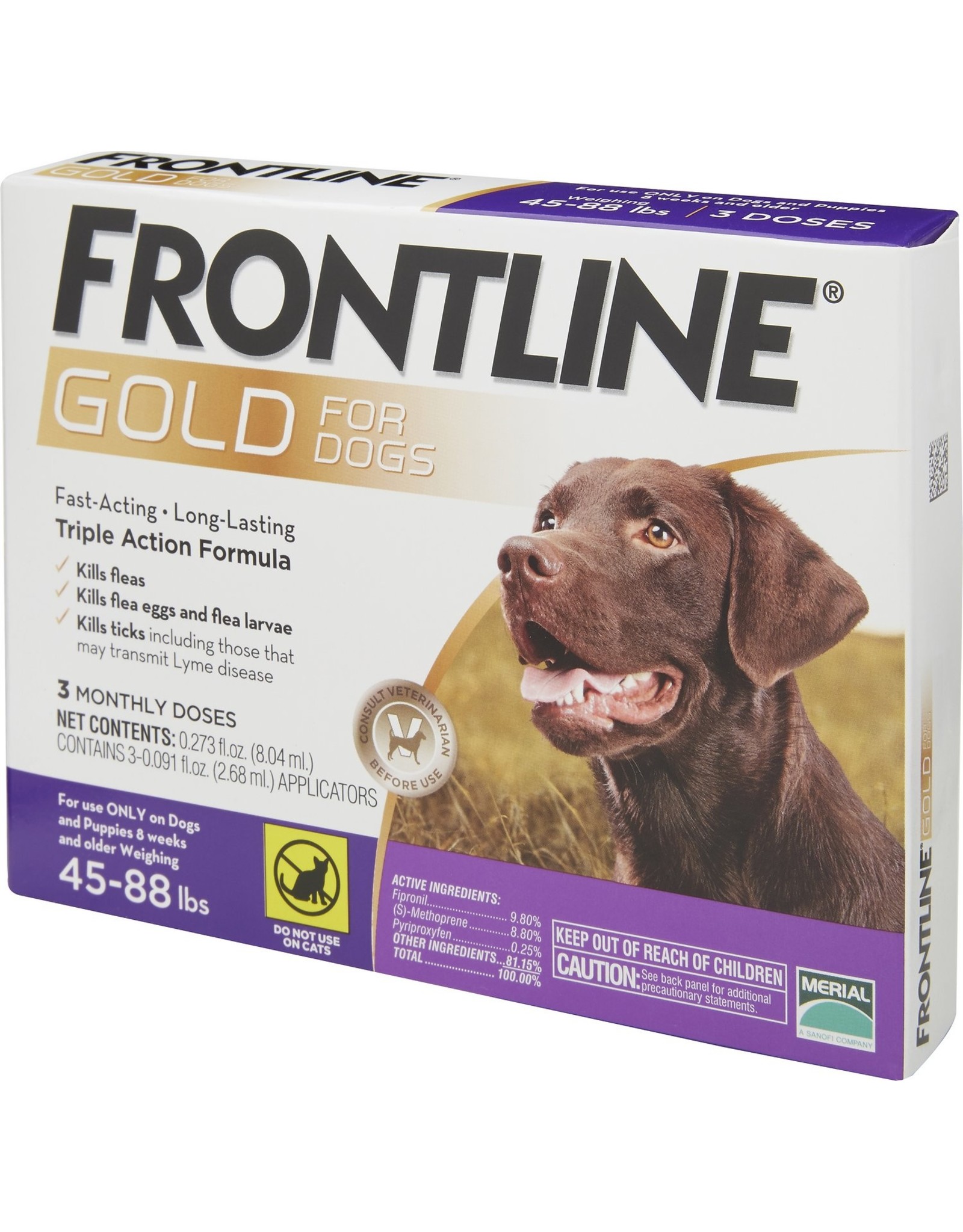 FRONTLINE GOLD FOR DOGS FLEA & TICK TOPICAL SOLUTION 3 DOSES - Rosie ...