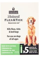 Natural Chemistry NATURAL CHEMISTRY DOG NATURAL FLEA & TICK SQUEEZE-ON 5 DOSES