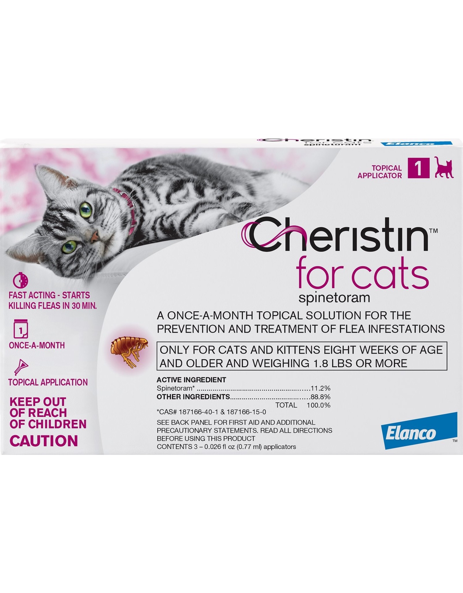 Cheristin CHERISTIN FOR CATS SPINETORAM TOPICAL SOLUTION