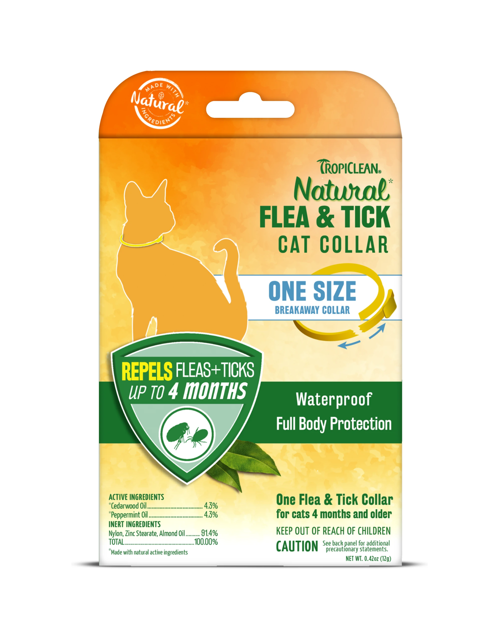 TropiClean TROPICLEAN NATURAL FLEA & TICK BREAKAWAY CAT COLLAR