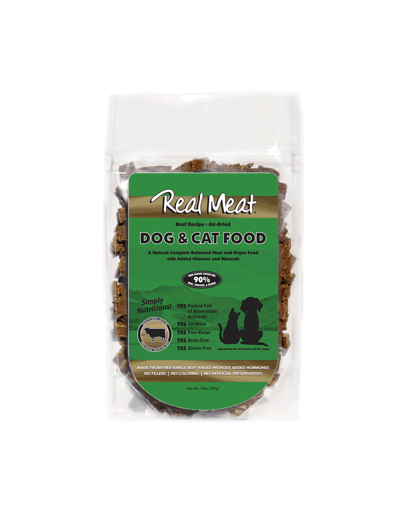 The Real Meat Company THE REAL MEAT CO. DOG AIR-DRIED BEEF RECIPE DOG FOOD