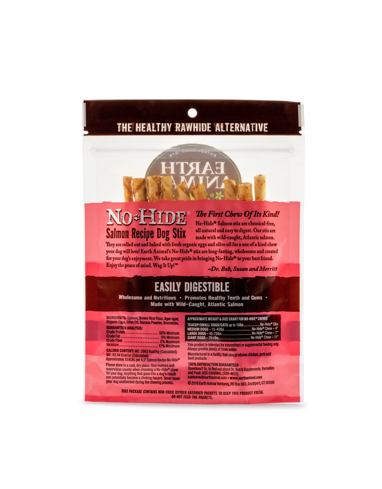 Earth Animal EARTH ANIMAL NO-HIDE SALMON CHEWS