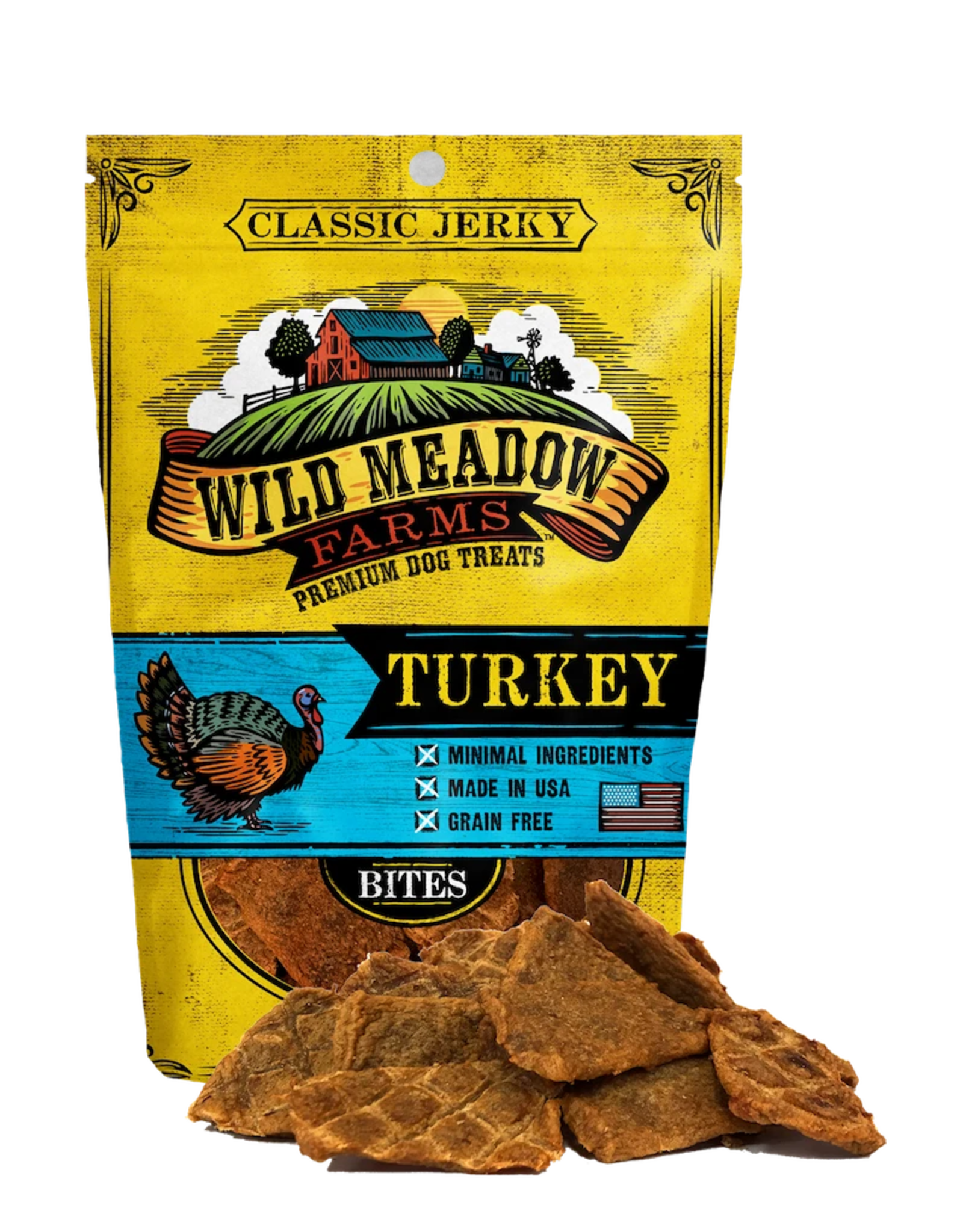 Wild Meadow Farms WILD MEADOW FARMS CLASSIC JERKY TURKEY BITES 3.5OZ