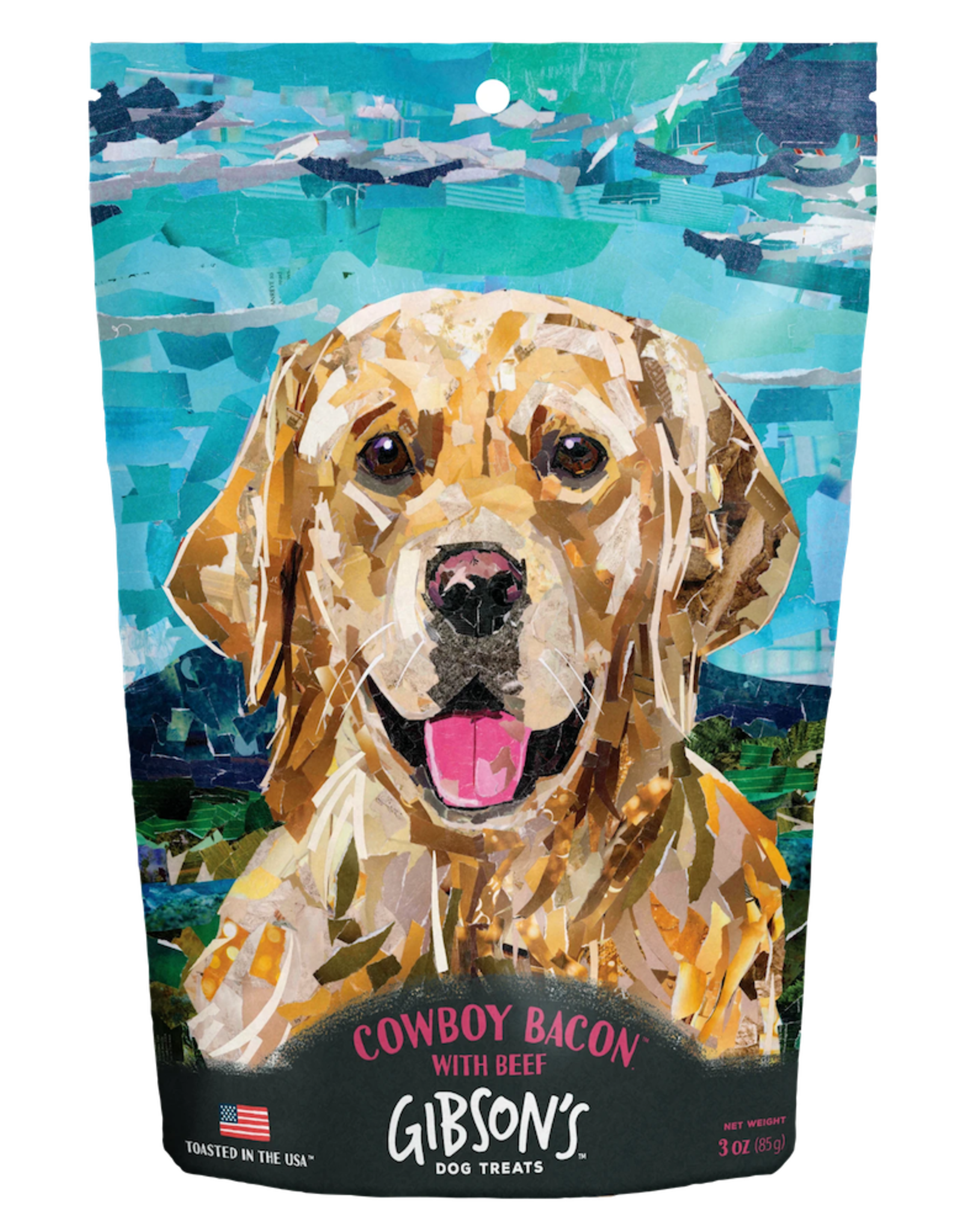 Wild Meadow Farms GIBSON'S COWBOY BACON WITH BEEF DOG TREATS 3OZ