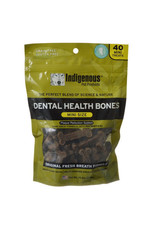 Indigenous Pet Products INDIGENOUS DENTAL HEALTH BONES MINI SIZE ORIGINAL FRESH BREATH FLAVOR 40-COUNT