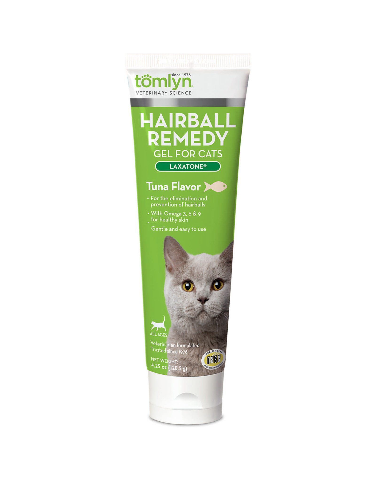 Tomlyn Products TOMLYN LAXATONE HAIRBALL REMEDY GEL FOR CATS TUNA FLAVOR 4.25OZ