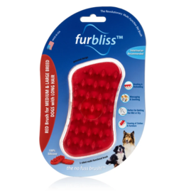 Furbliss FURBLISS RED BRUSH FOR LARGE PETS WITH LONG HAIR