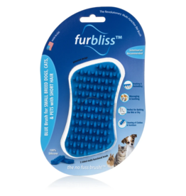 Furbliss FURBLISS BLUE BRUSH FOR SMALL PETS WITH SHORT HAIR