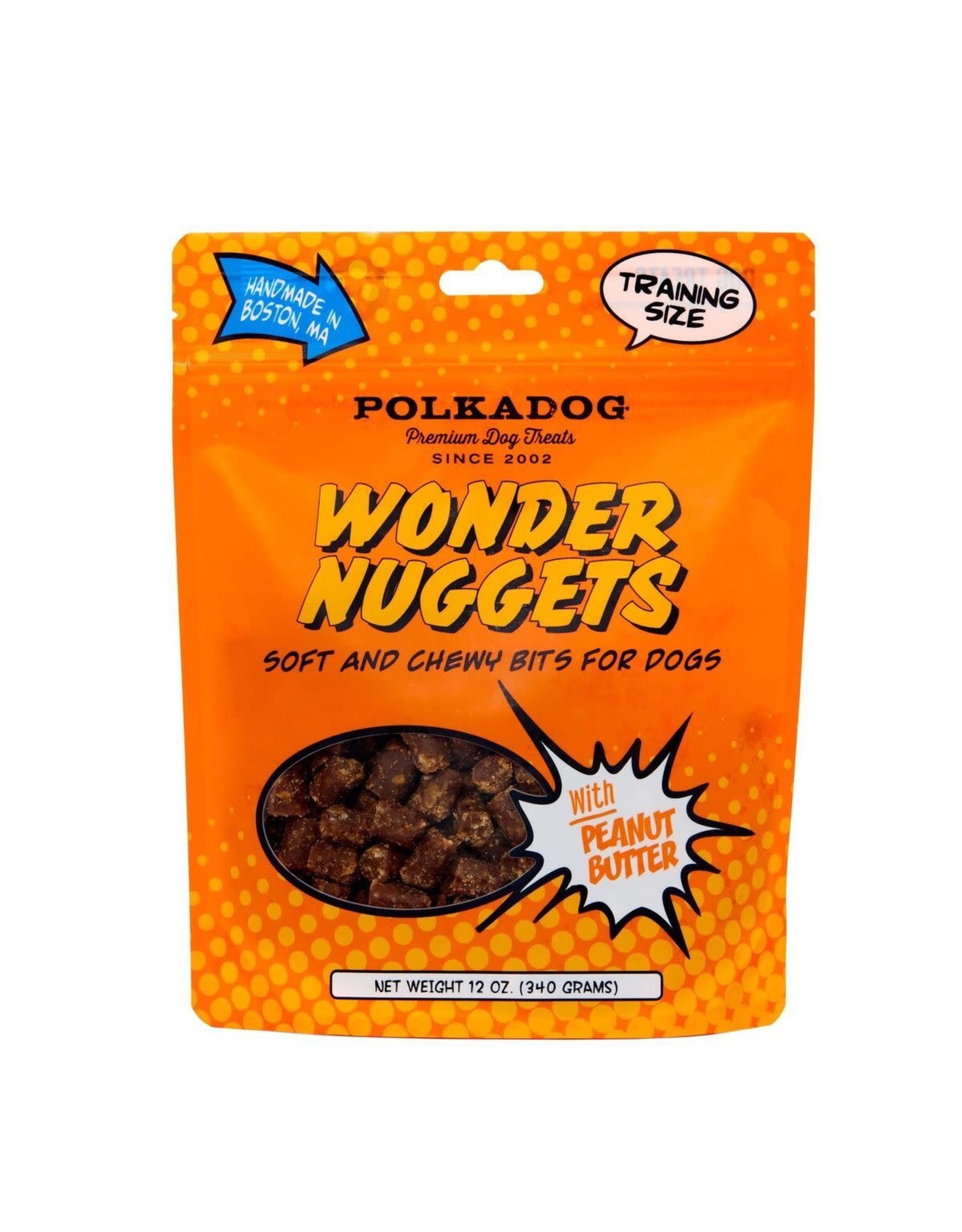 Polkadog Bakery POLKADOG WONDER NUGGETS WITH PEANUT BUTTER SOFT AND CHEWY BITS FOR DOGS 12OZ