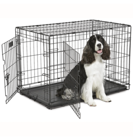 MidWest Homes for Pets MIDWEST CONTOUR DOUBLE DOOR FOLDING DOG CRATE