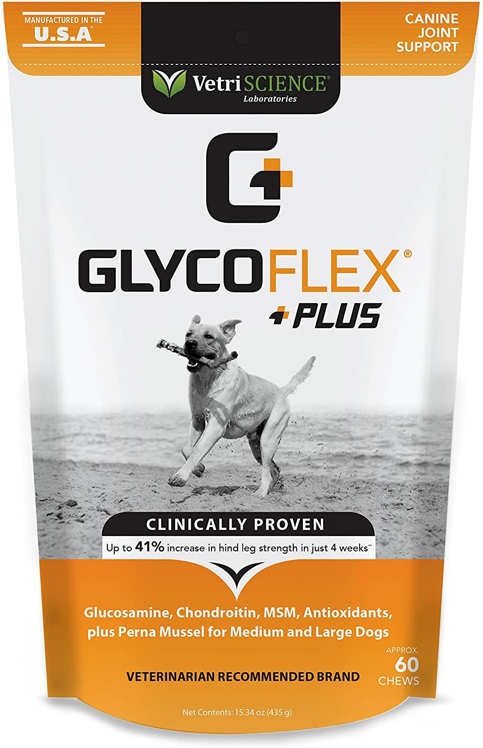 VETRISCIENCE LABORATORIES GLYCOFLEX PLUS CHEWABLE TABLETS FOR LARGE Vetriscience laboratories glycoflex plus chewable tablets for large